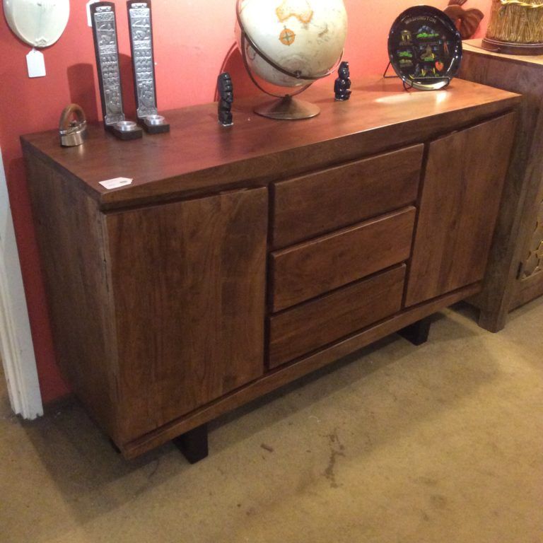 Acacia Sideboard Sold – Ballard Consignment With Regard To Fahey 58" Wide 3 Drawer Acacia Wood Sideboards (View 10 of 15)