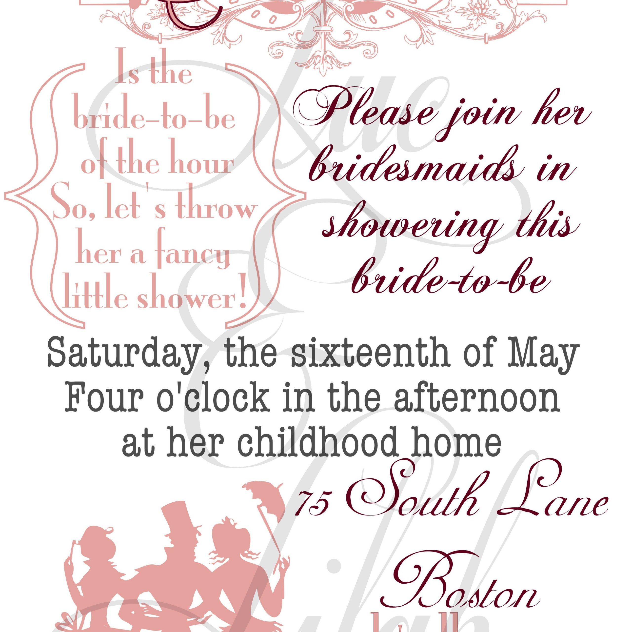 Adorable Bridal Shower Invitationluc & Lilah Events Intended For Lilah Sideboards (View 10 of 15)