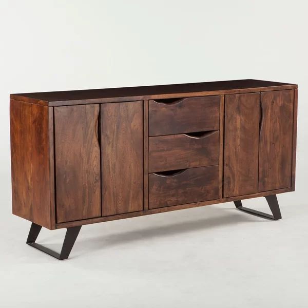 Allison 68" Wide 3 Buffet Table | Rustic Sideboard, Wood Inside Kidham 68" Wide Sideboards (View 14 of 15)