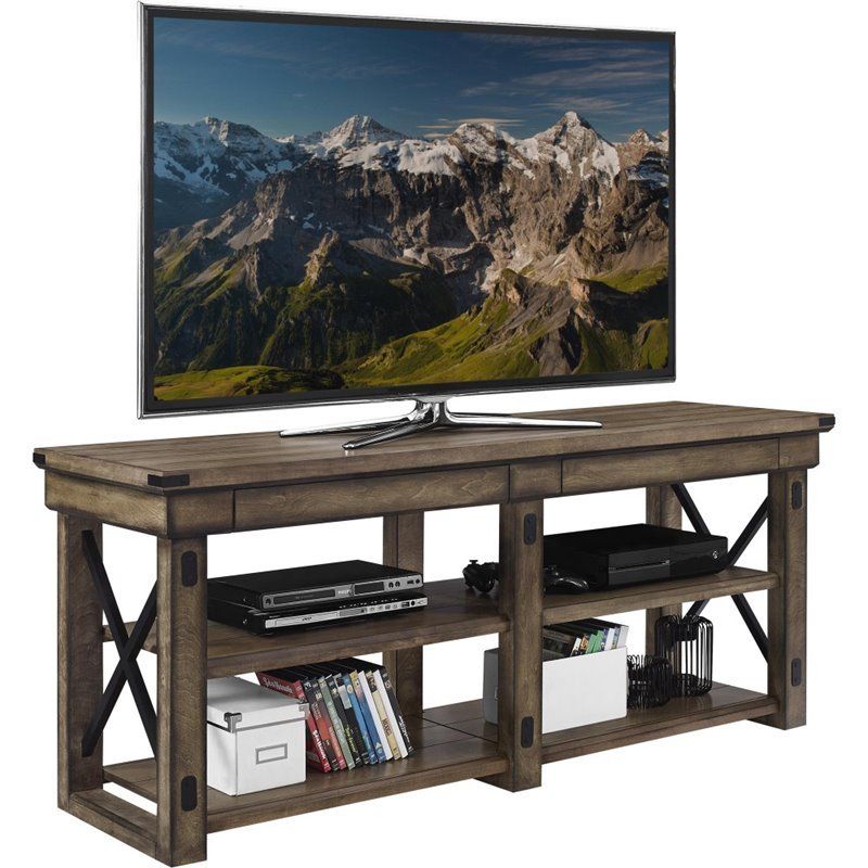 Altra Wildwood 65" Tv Stand In Rustic Gray – 1768096pcom Within Adrien Tv Stands For Tvs Up To 65&quot; (View 12 of 15)