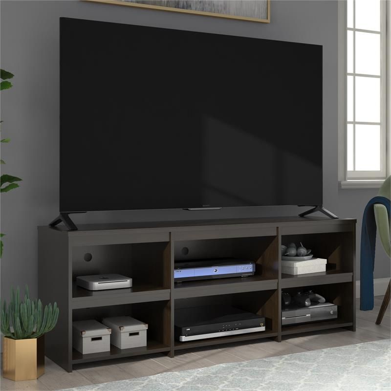 Ameriwood Home Alan View Tv Stand Up To 65" In Espresso For Herington Tv Stands For Tvs Up To 60&quot; (View 12 of 15)