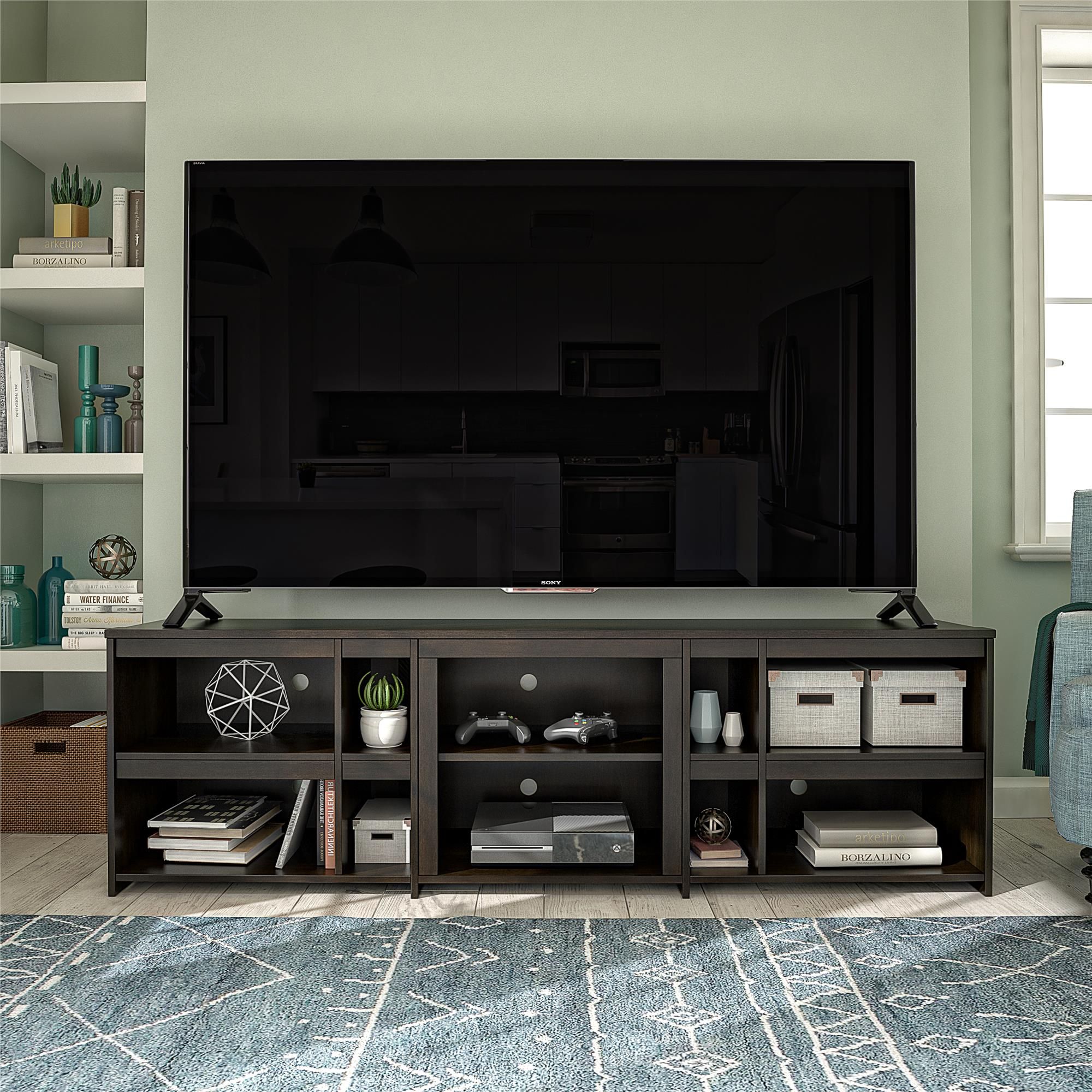 Ameriwood Home Rhea Tv Stand For Tvs Up To 70", Multiple Intended For Huntington Tv Stands For Tvs Up To 70&quot; (View 4 of 15)