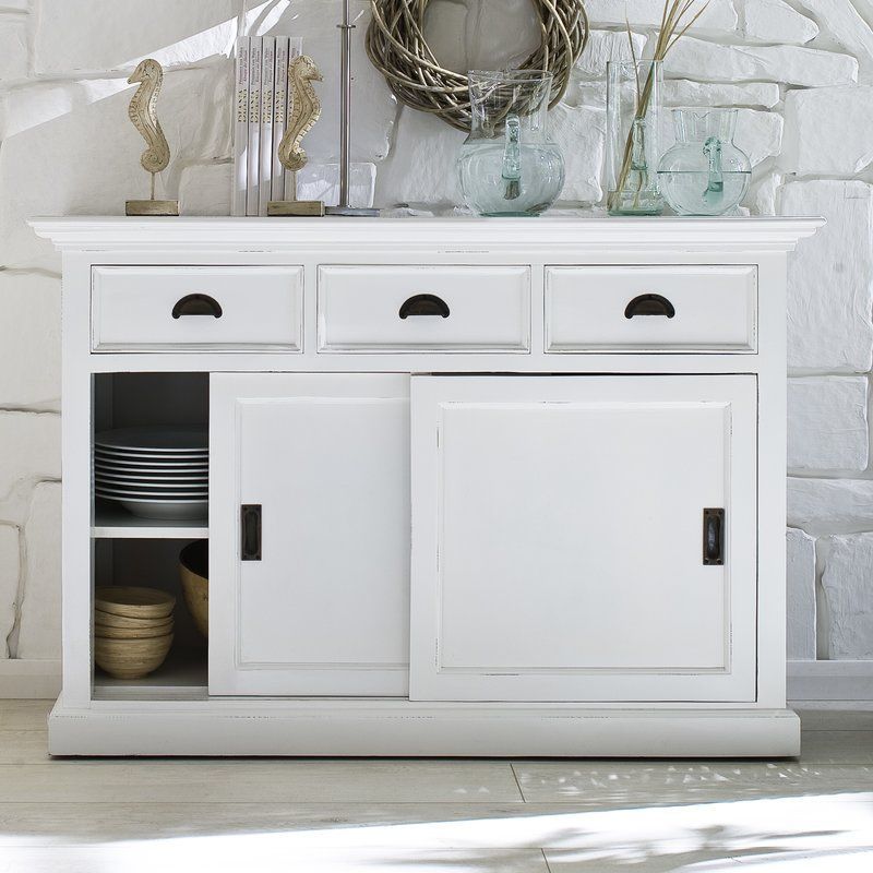 Amityville 49.25" Wide 3 Drawer Server | Kitchen Buffet Pertaining To Sorrento  (View 13 of 15)