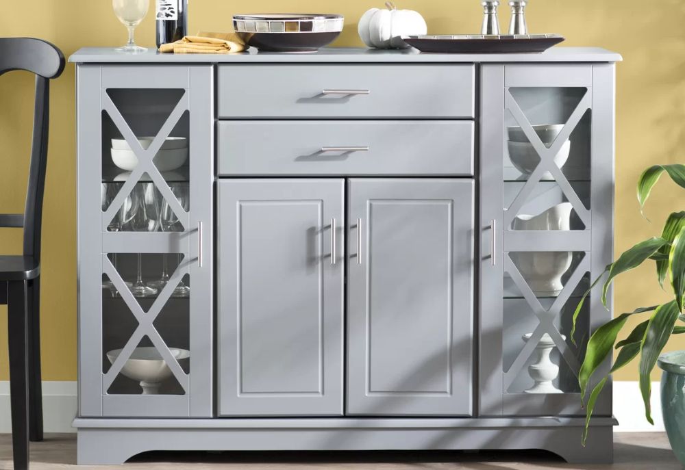 Andover Mills™ Naveen 47.25" Wide 2 Drawer Dining Server Within Legere  (View 14 of 15)