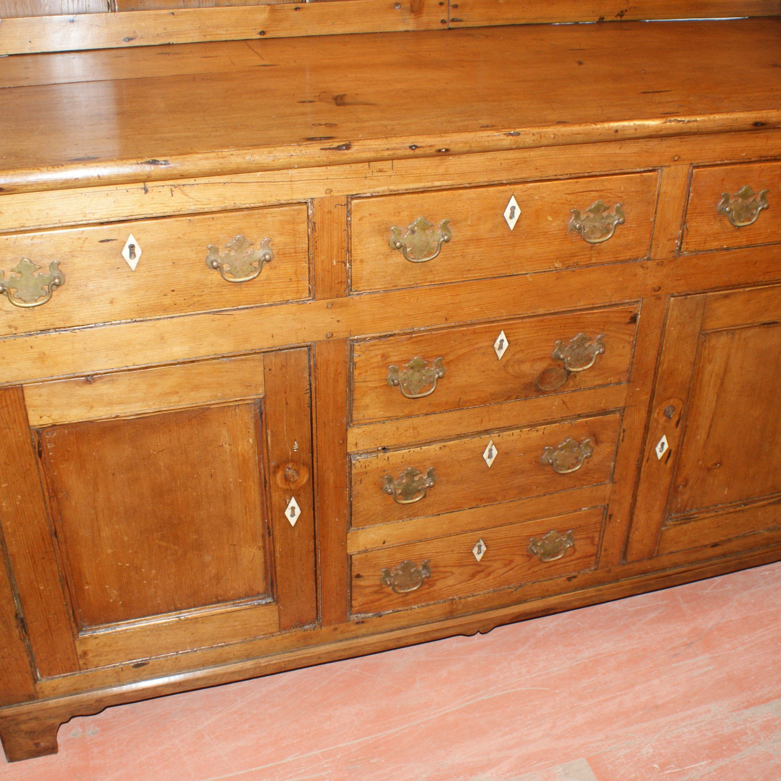Antique Pine Dresser – Antique Dressers / Dresser Bases Inside Yukon 58&quot; Wide 2 Drawer Pine Wood Sideboards (View 8 of 15)
