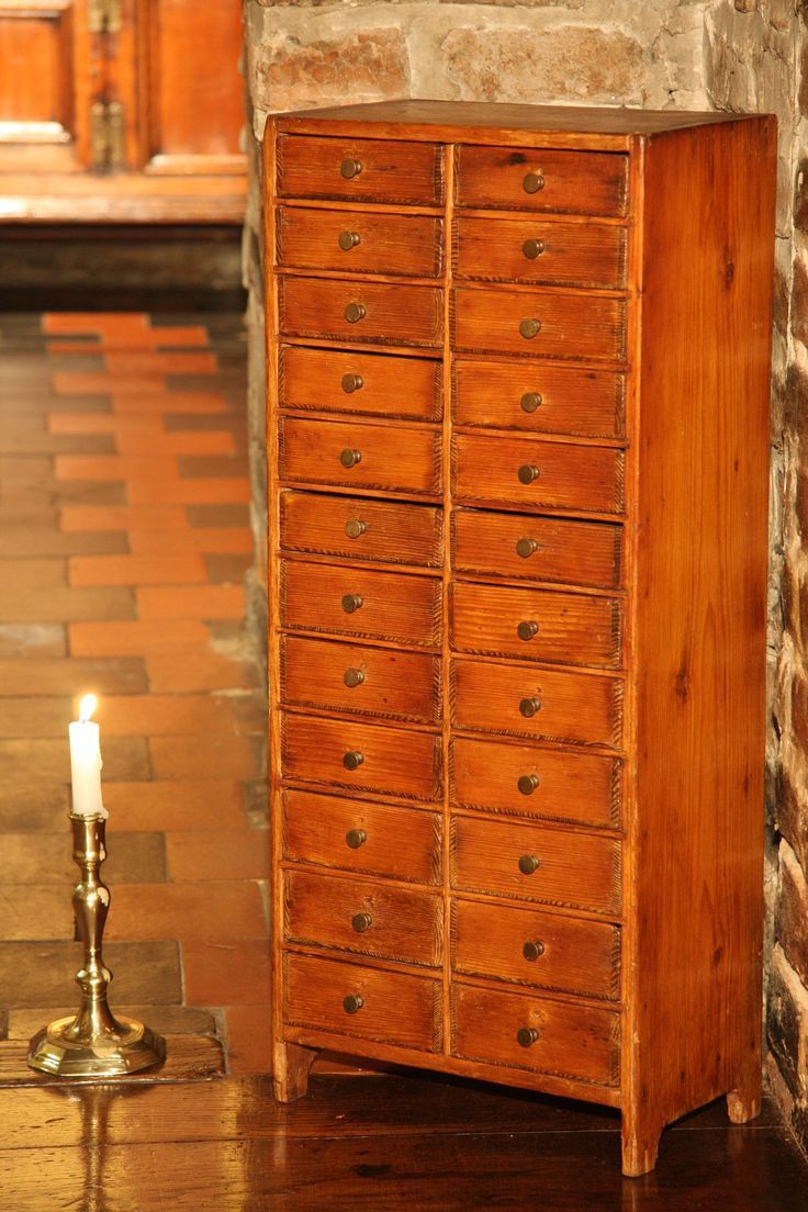 Antique Specimen Cabinet / Chest Of Drawers. 27.50 Inches Intended For Daisi 50&quot; Wide 2 Drawer Sideboards (Photo 4 of 15)