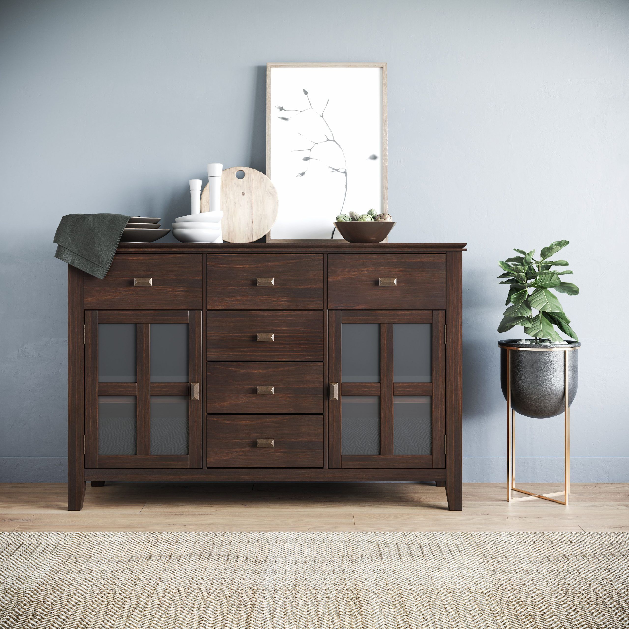 Artisan Sideboard Buffet | Contemporary Buffets And Regarding Annabella 54&quot; Wide 3 Drawer Sideboards (View 1 of 15)
