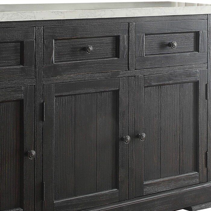 Ballintoy 58" Wide 3 Drawer Sideboard In 2020 | Wooden Regarding Keiko 58&quot; Wide Sideboards (View 10 of 15)