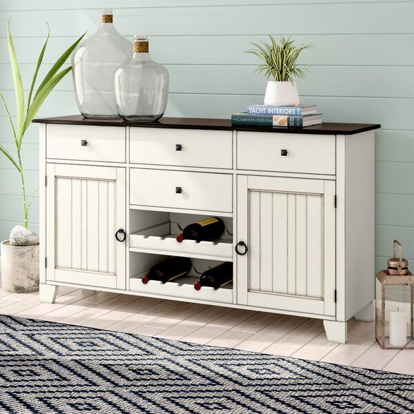 Beachcrest Home Tamiami 66" Wide 4 Drawer Rubberwood Wood With Jakobe 66&quot; Wide Sideboards (Photo 11 of 15)