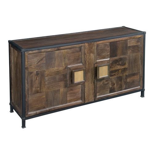 Brown Two Door Sideboard Coast To Coast Imports Sideboards Pertaining To Miruna 63&quot; Wide Wood Sideboards (View 8 of 15)