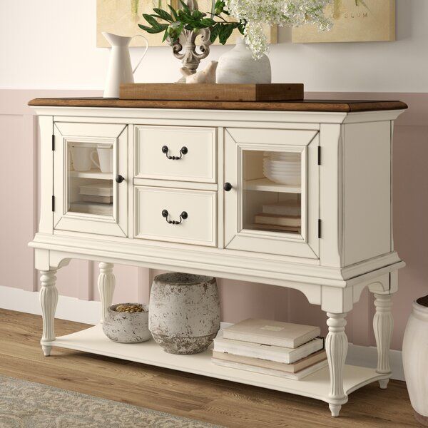 Cambrai 56" Wide 2 Drawer Buffet Table | Dining Room With Ismay 56&quot; Wide 3 Drawer Sideboards (View 4 of 15)