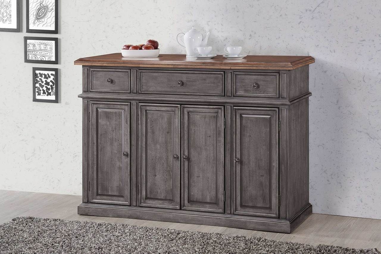 Cityside Buffet Server Solid Wood 58w X 18d X 40h In Francisca 40&quot; Wide Maple Wood Sideboards (View 11 of 15)