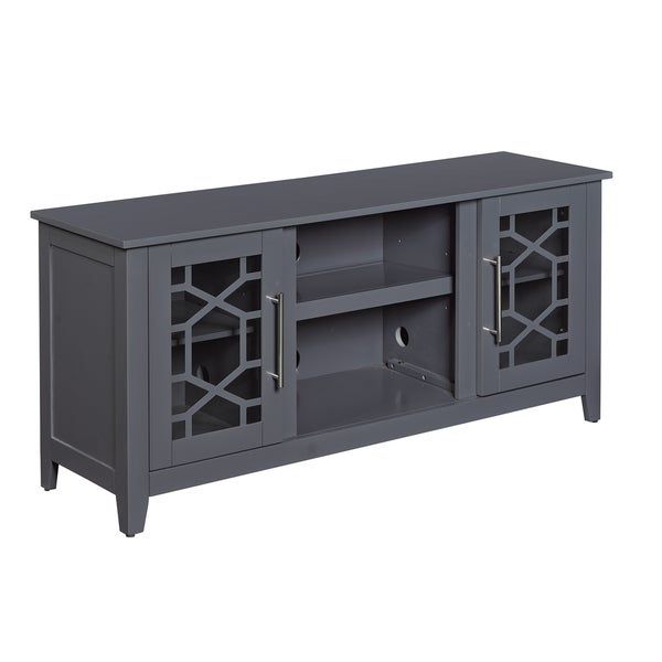 Clarion Tv Stand For Tvs Up To 60", Gray – Overstock Regarding Lorraine Tv Stands For Tvs Up To 60&quot; (View 4 of 15)