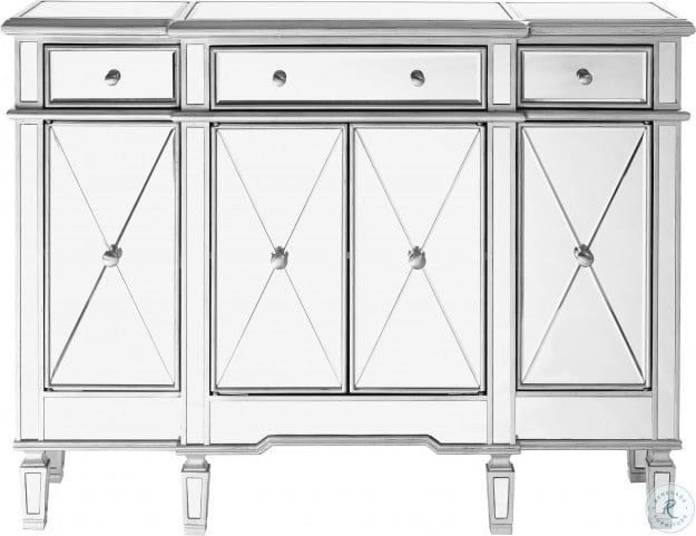 Contempo 48" Hand Rubbed Antique Silver Cabinet From With Regard To Pandora 42" Wide 2 Drawer Servers (View 12 of 15)