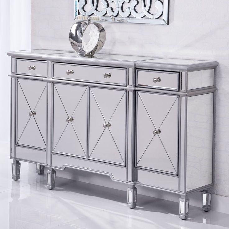Contempo 60" Wide 3 Drawer Sideboard (with Images Within Caila 60&quot; Wide 3 Drawer Sideboards (View 2 of 15)