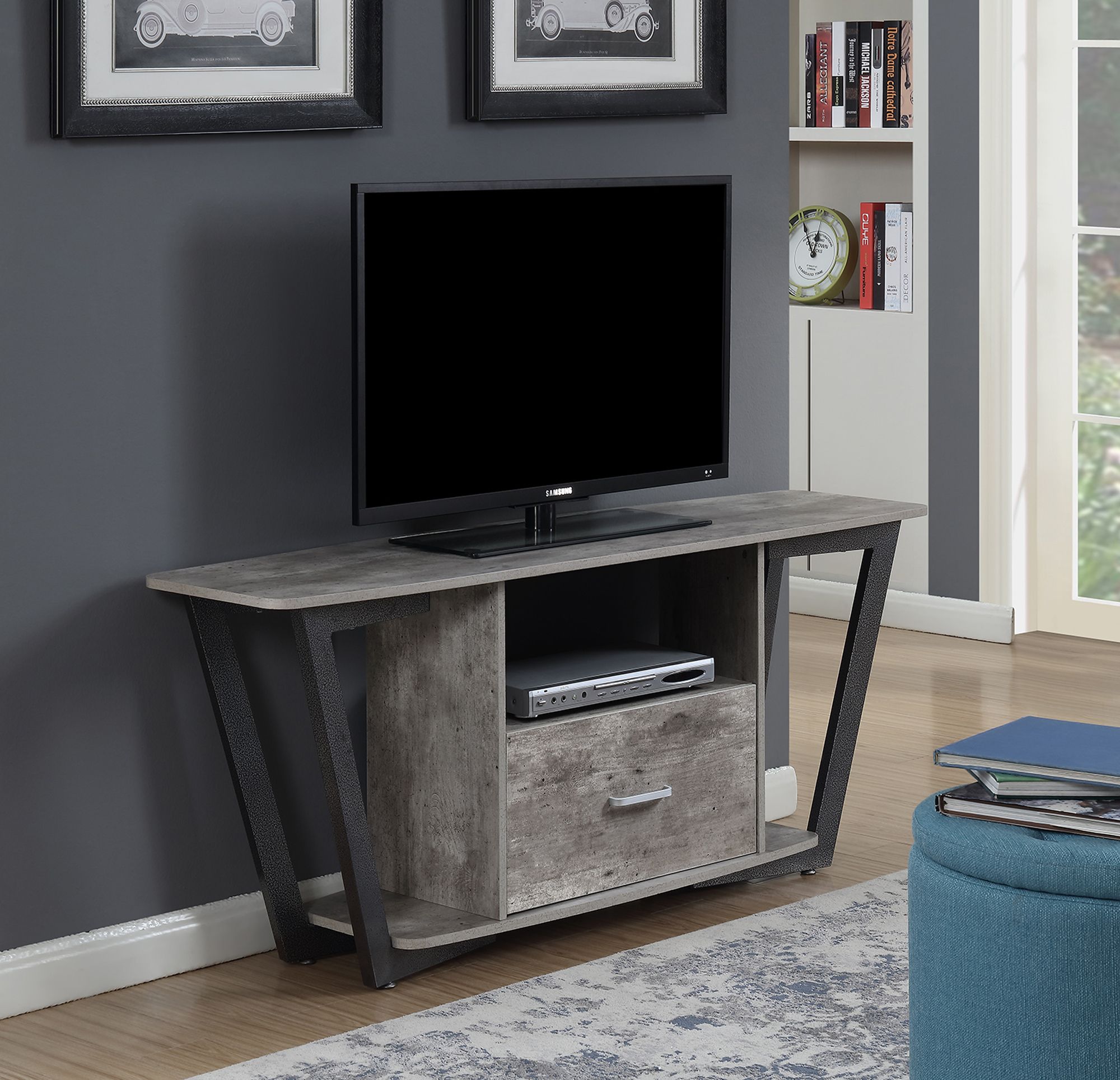 Convenience Concepts Graystone 60"tv Stand, Multiple For Khia Tv Stands For Tvs Up To 60&quot; (View 13 of 15)