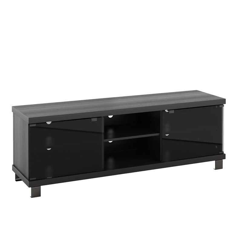 Corliving Tv Stand In Ravenwood Black – For Tvs Up To 65 With Adrien Tv Stands For Tvs Up To 65&quot; (View 2 of 15)