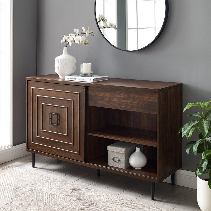 Corrigan Studio® Bristow 52" Wide 2 Drawer Credenza Within Milena 52" Wide 2 Drawer Sideboards (View 6 of 15)