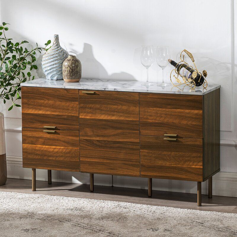 Featured Photo of 10 Best Ideas Pitzer 47.91" Wide 4 Drawer Wood Sideboards