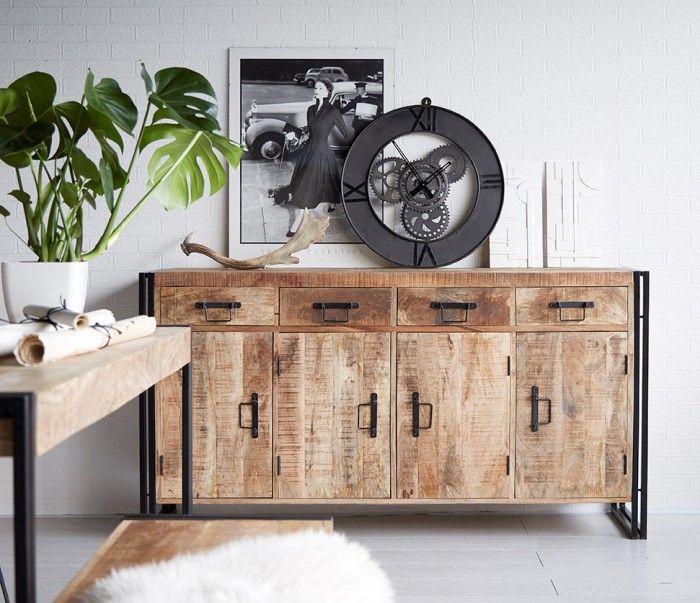 Cosmo Industrial Extra Large Sideboard | Sideboards | Furn On With Blade 55&quot; Wide Sideboards (View 15 of 15)