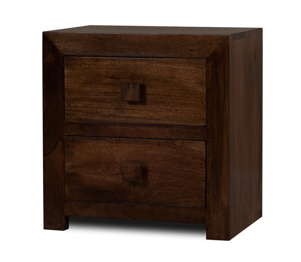Dakota Dark Mango Bedside Table | Wood Bedroom Furniture With Regard To Aneisa 70&quot; Wide 6 Drawer Mango Wood Sideboards (View 6 of 15)