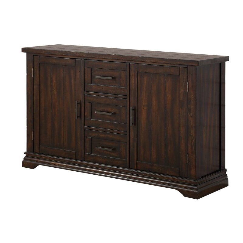 Darby Home Co Silvio 58" Wide 3 Drawer Sideboard & Reviews Regarding Fritch 58&quot; Wide Sideboards (View 4 of 15)