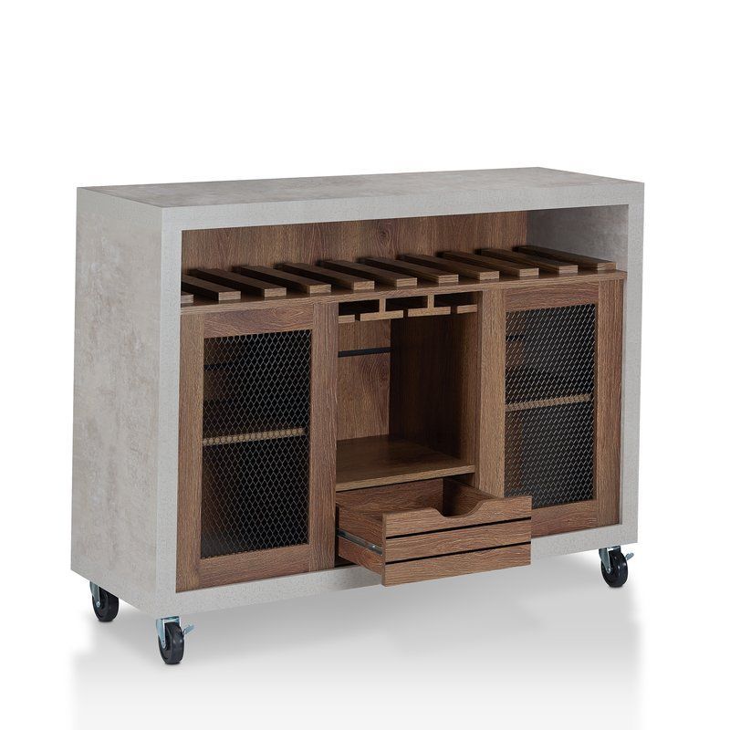 Dickenson 47.25" Wide 1 Drawer Server | Bar En Casa For Legere  (View 10 of 15)