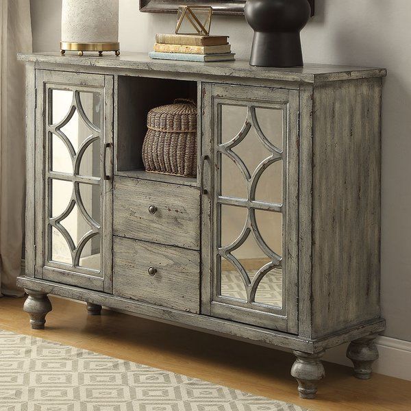 Diondre 48'' Wide 2 Drawer Sideboard | Accent Doors Intended For Desirae 48" Wide 2 Drawer Sideboards (View 14 of 15)