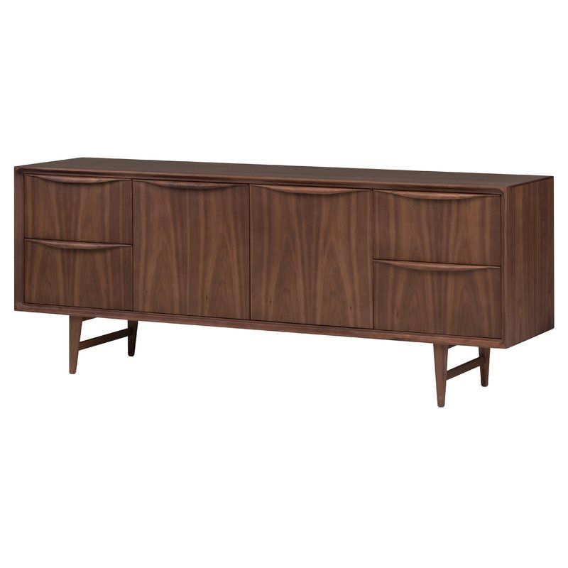 Divis 71" Wide 4 Drawer Buffet Table | Large Sideboard Inside Grieg 42" Wide Sideboards (View 7 of 15)