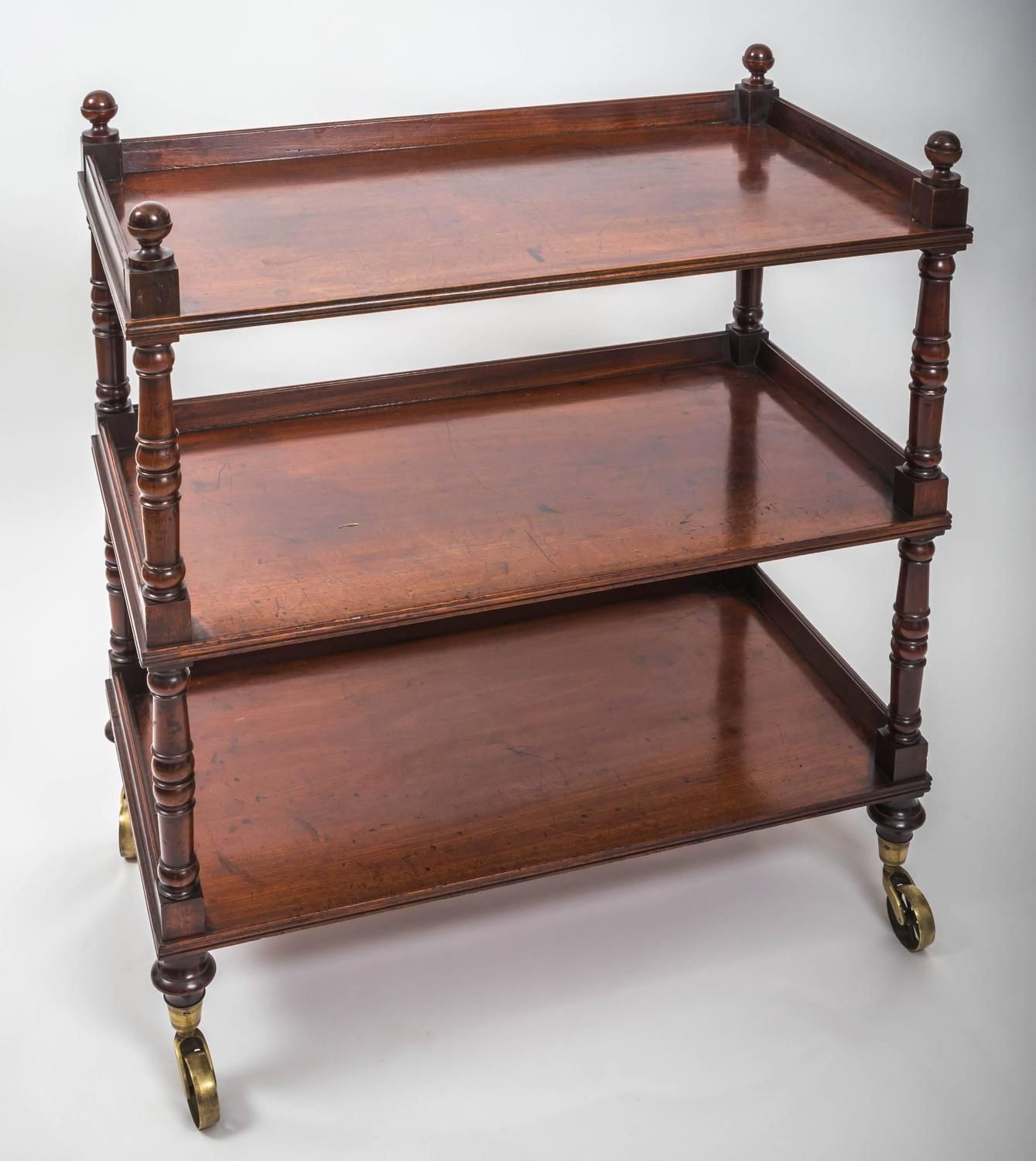 Early 19th Century William Iv Mahogany Ètagerè, England Intended For Nazarene 40" H X 52" W Standard Bookcase (View 14 of 15)