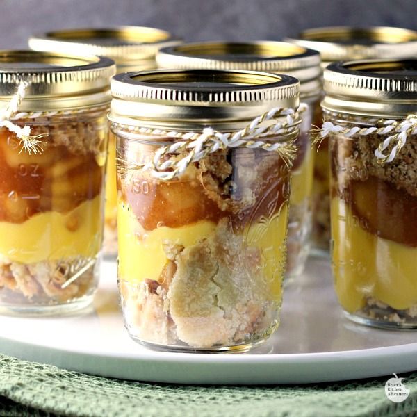 Easy Apple Pie Parfait Jars | Renee's Kitchen Adventures Pertaining To Callender Buffet Tables (View 10 of 15)
