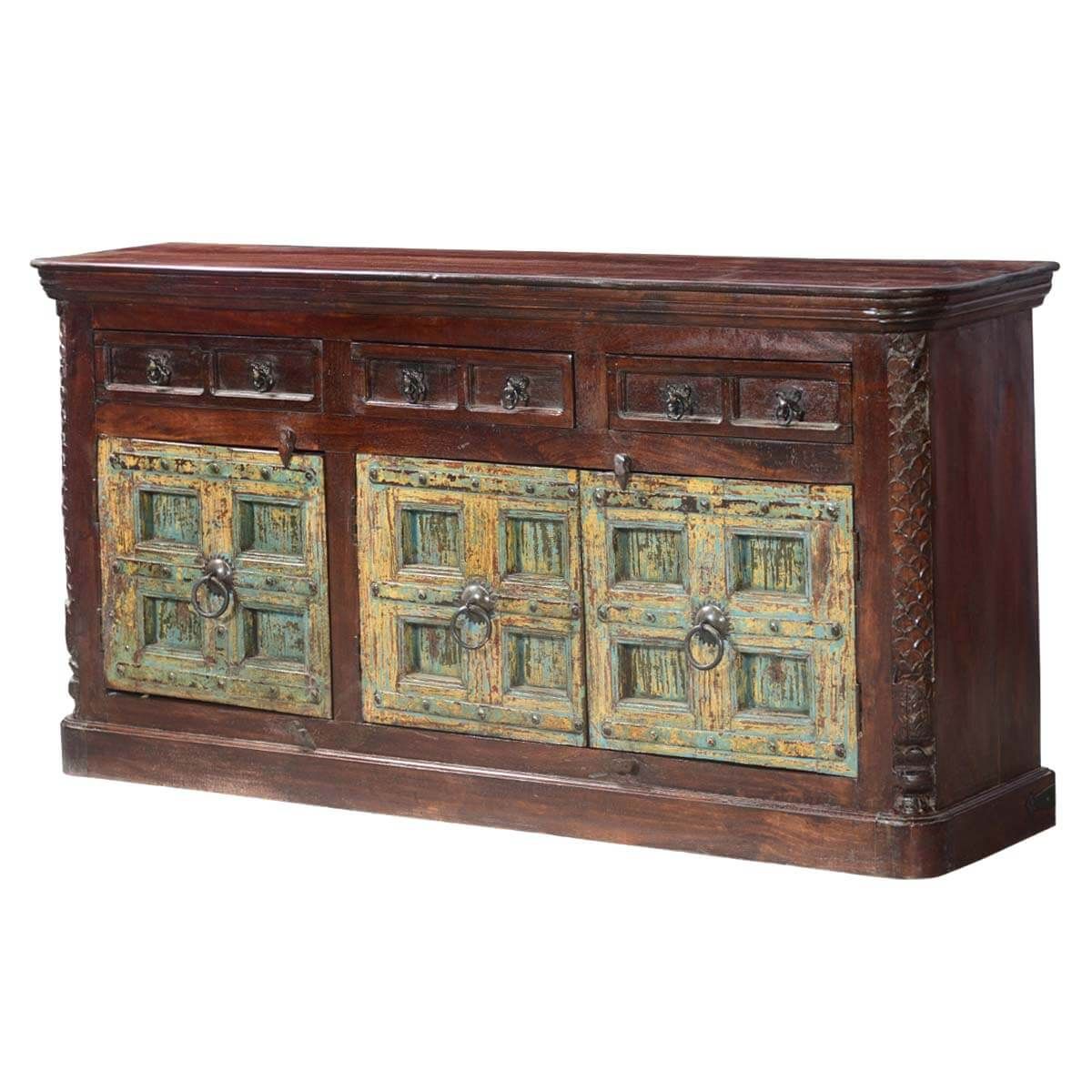 Elizabethan Traditional Mango & Reclaimed Wood Buffet In Orner Traditional Wood Sideboards (View 12 of 15)