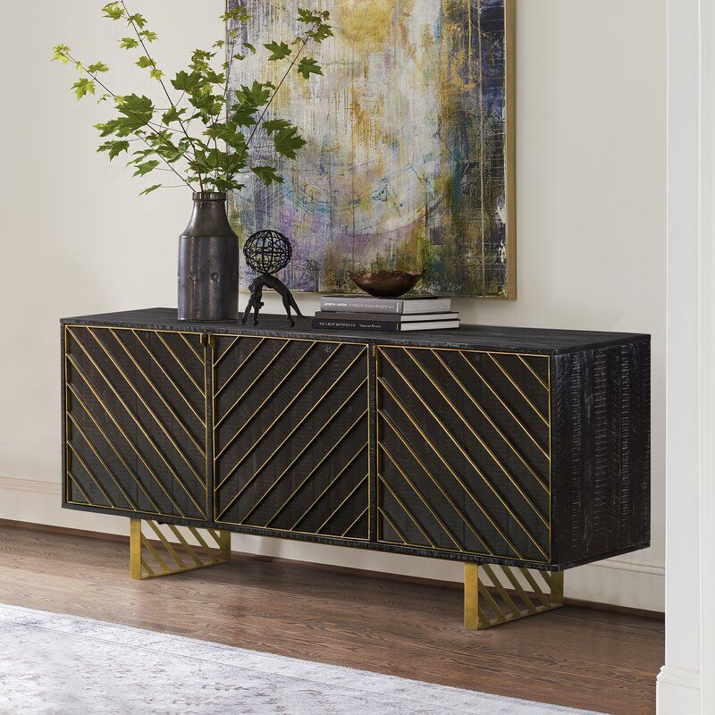 Everly Quinn Benford 66'' Wide Sideboard | Wayfair Within Jakobe 66" Wide Sideboards (Photo 6 of 15)