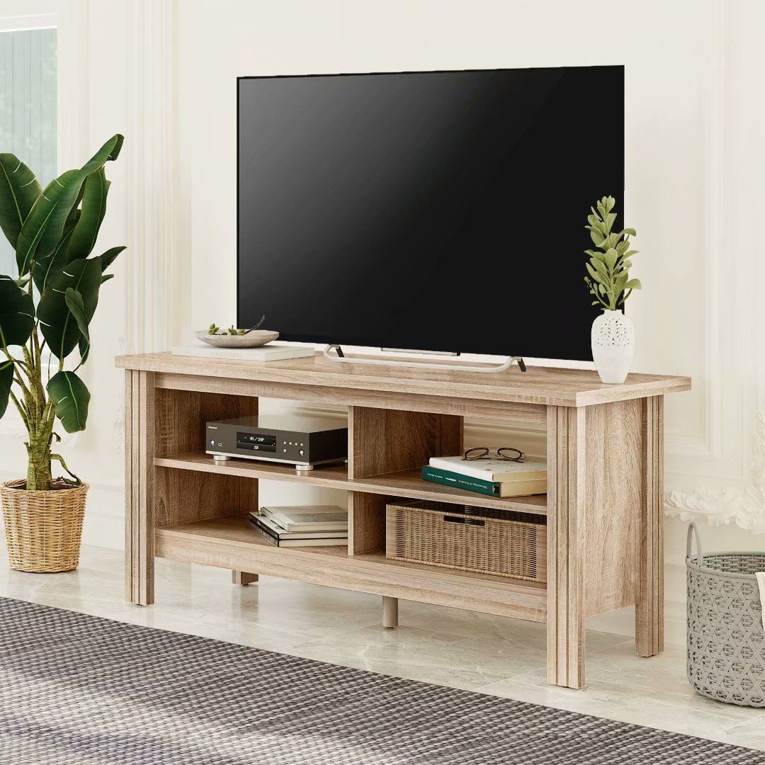 Farmhouse Tv Stand For 55" Flat Screen,console Table Intended For Quillen Tv Stands For Tvs Up To 43" (View 9 of 15)