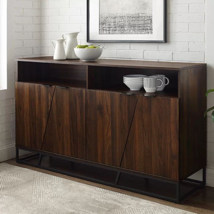 Fritch 58" Wide Sideboard | Wide Sideboard, Contemporary With Regard To Keiko 58&quot; Wide Sideboards (View 2 of 15)