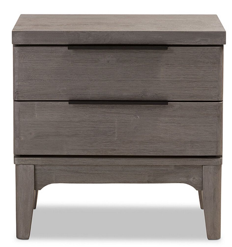George Oliver Perrault 2 Drawer Nightstand 192464042242 | Ebay With Regard To George Oliver Sideboards "new York Range" Gray Solid Pine Wood (Photo 8 of 15)