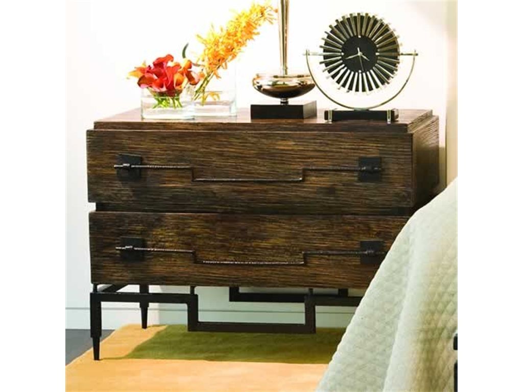 Global Views Bedroom 2 Drawer Wide Chest Dark Brushed For Zinaida 59" Wide Mango Wood Buffet Tables (View 8 of 15)