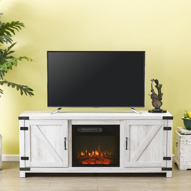 Gracie Oaks Eakly Tv Stand For Tvs Up To 65" With Electric With Dallas Tv Stands For Tvs Up To 65" (View 8 of 15)