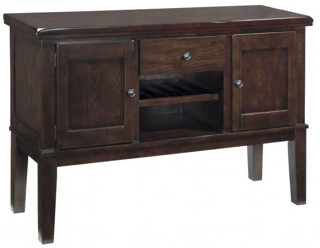 Haddigan Dark Brown Dining Room Server From Ashley (d596 Throughout Pandora 42&quot; Wide 2 Drawer Servers (View 8 of 15)
