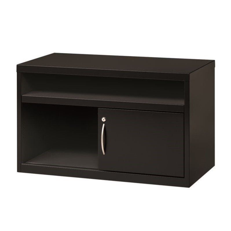 Hirsh 36 In Wide Low Credenza With Sliding Door Black – 20506 Inside Fugate 48" Wide 4 Drawer Credenzas (View 7 of 15)