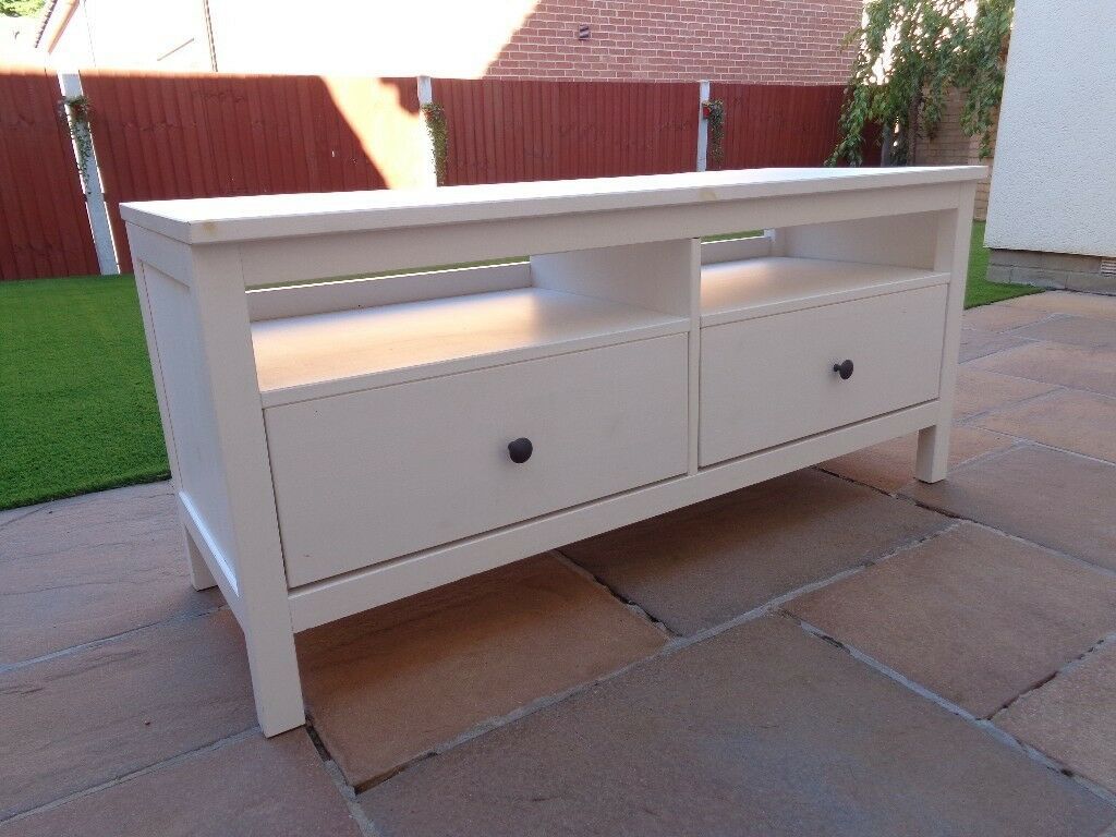 Ikea Hemnes White Stained Pine Tv Unit (View 5 of 15)