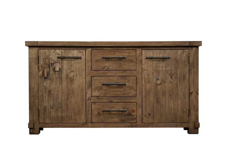 Industrial Pine Wide Sideboard 110595801012846 | Furniture With Emmie 84&quot; Wide Sideboards (View 1 of 15)