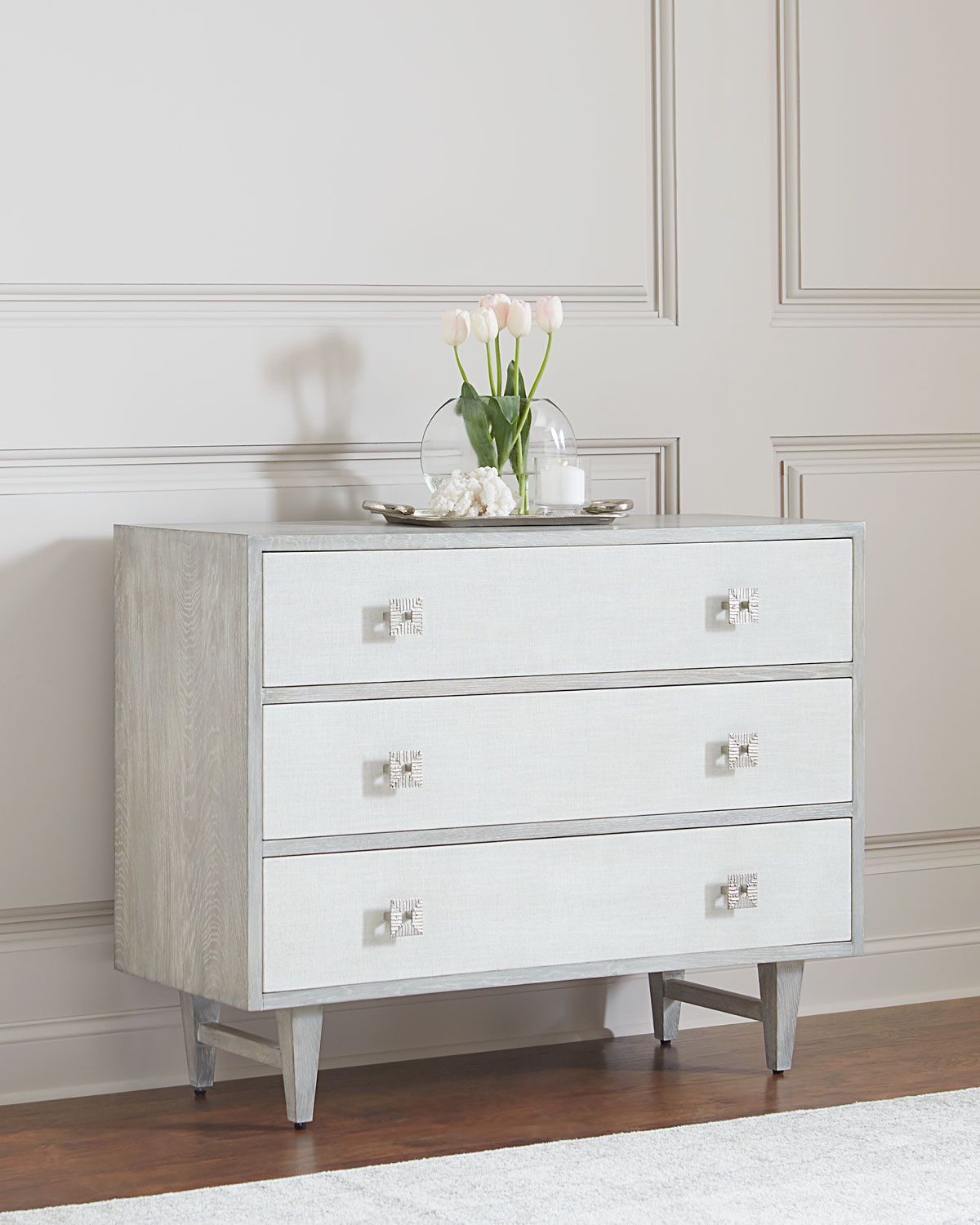 John Richard Collection Cherie Three Drawer Chest | Three With Regard To Follett  (View 2 of 15)