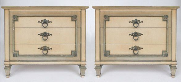John Widdicomb Hand Painted Night Tables With Drawers A With Regard To Ogden 59&quot; Sideboards (View 6 of 15)