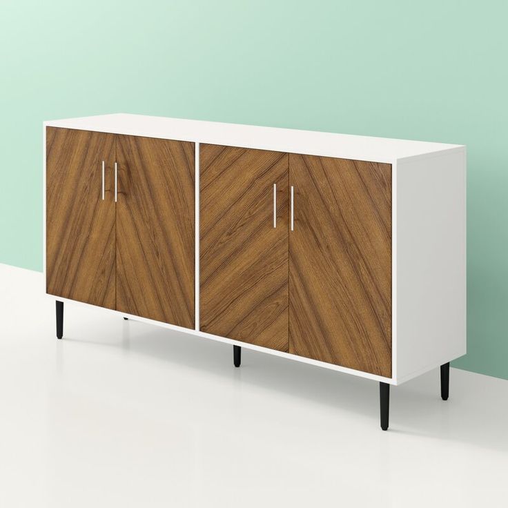 Keiko Bookmatch 58" Wide Sideboard | Retro Sideboard Intended For Fritch 58" Wide Sideboards (View 15 of 15)