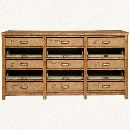 Kitchen Island? Nine Drawer Console Eclectic Buffets And Throughout Raymund  (View 11 of 15)