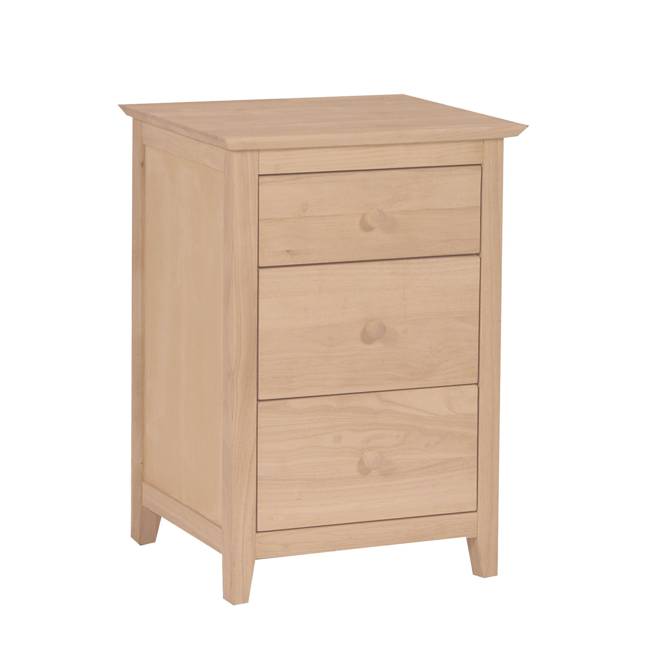 Lancaster 3 Drawer Nightstand For  (View 7 of 15)