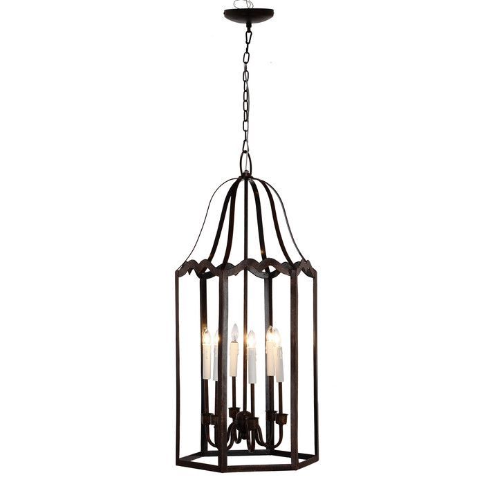Laurel Foundry Modern Farmhouse Leveille 6 Light Candle With Regard To Leveille Buffet Tables (View 10 of 15)