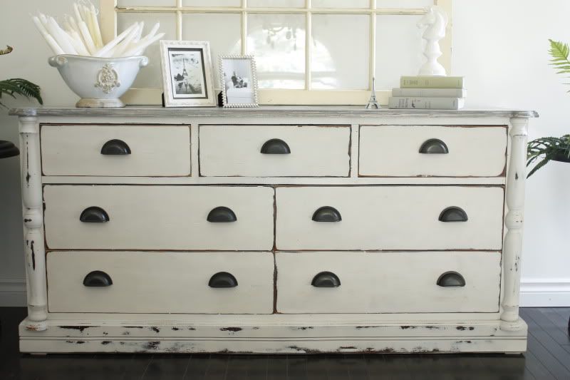Life In The Fun Lane – White Paint | Shabby Chic Dresser Regarding Electra 46&quot; Wide 4 Drawer Acacia Wood Buffet Tables (View 11 of 15)