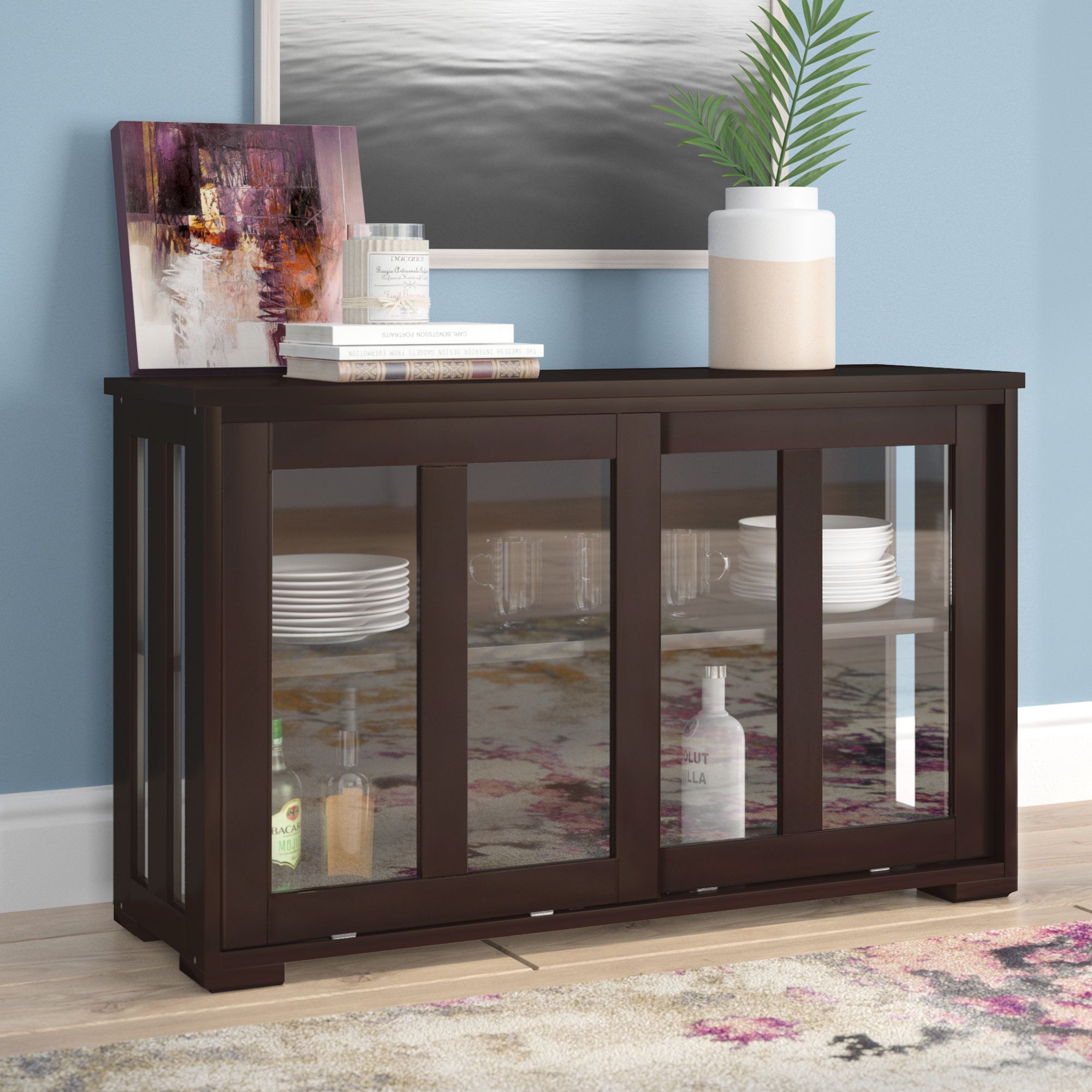 Liya 42" Wide Server | Furniture, Home Decor, Home Regarding 42&quot; Wide Sideboards (View 12 of 15)
